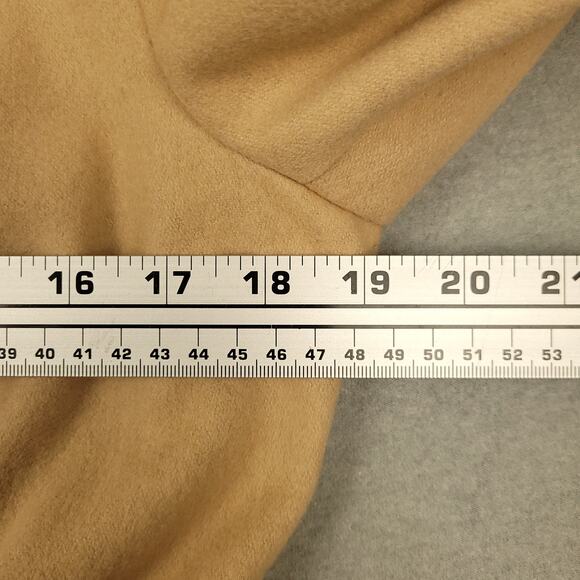 Vintage Victoria's Secret Womens Double Breasted Wool Coat Overcoat Honey Beige - Picture 9 of 10